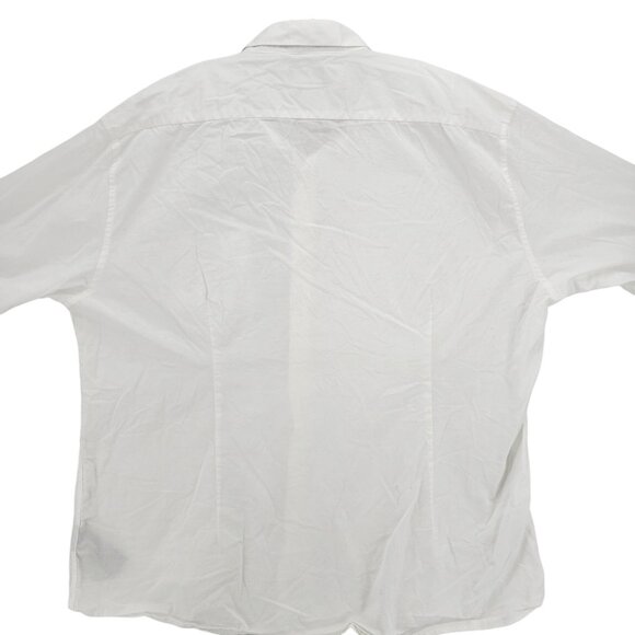 BARBOUR White Dress Tartan Crichton Long Sleeve Shirt Tailored Fit Size US XXL - Picture 5 of 9